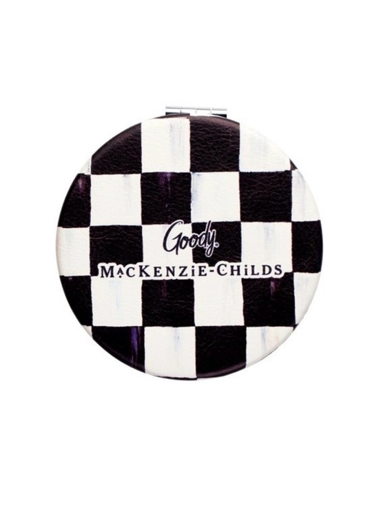 MacKenzie-Childs Accessories - MacKenzie-Childs x Goody Checkered double sided compact mirror